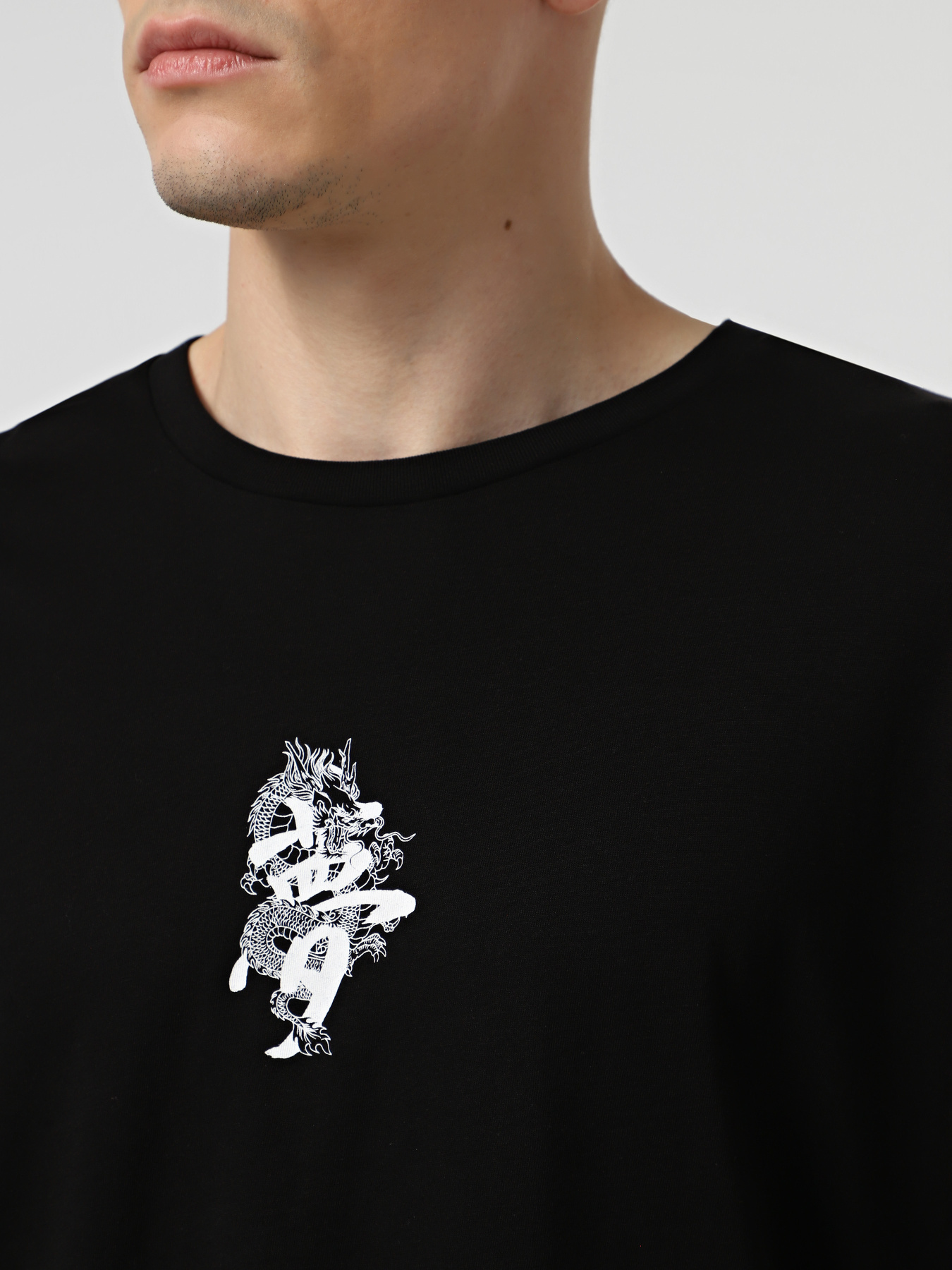 Футболка JACK & JONES модель 12278533_Black w. print from white Фото