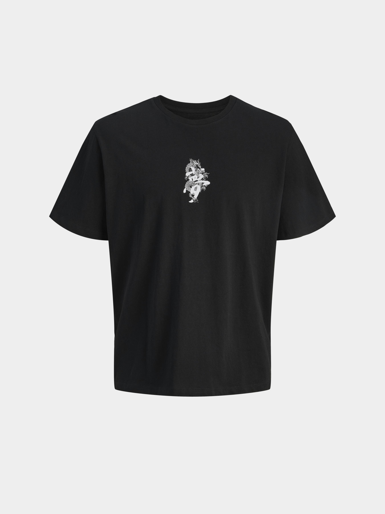 Футболка JACK & JONES модель 12278533_Black w. print from white Фото