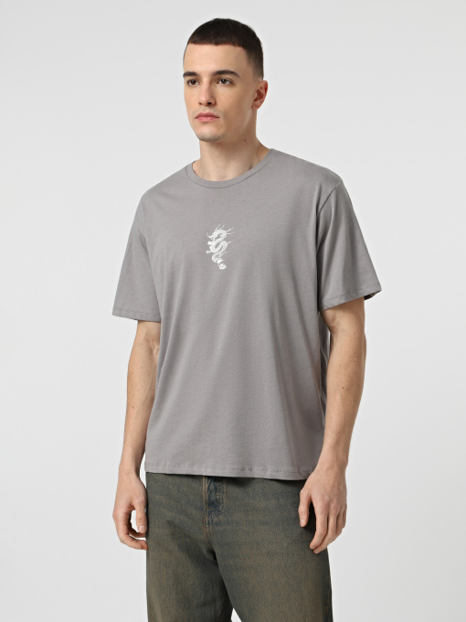 Футболка JACK & JONES Модель 12278533_Ultimate Grey Фото