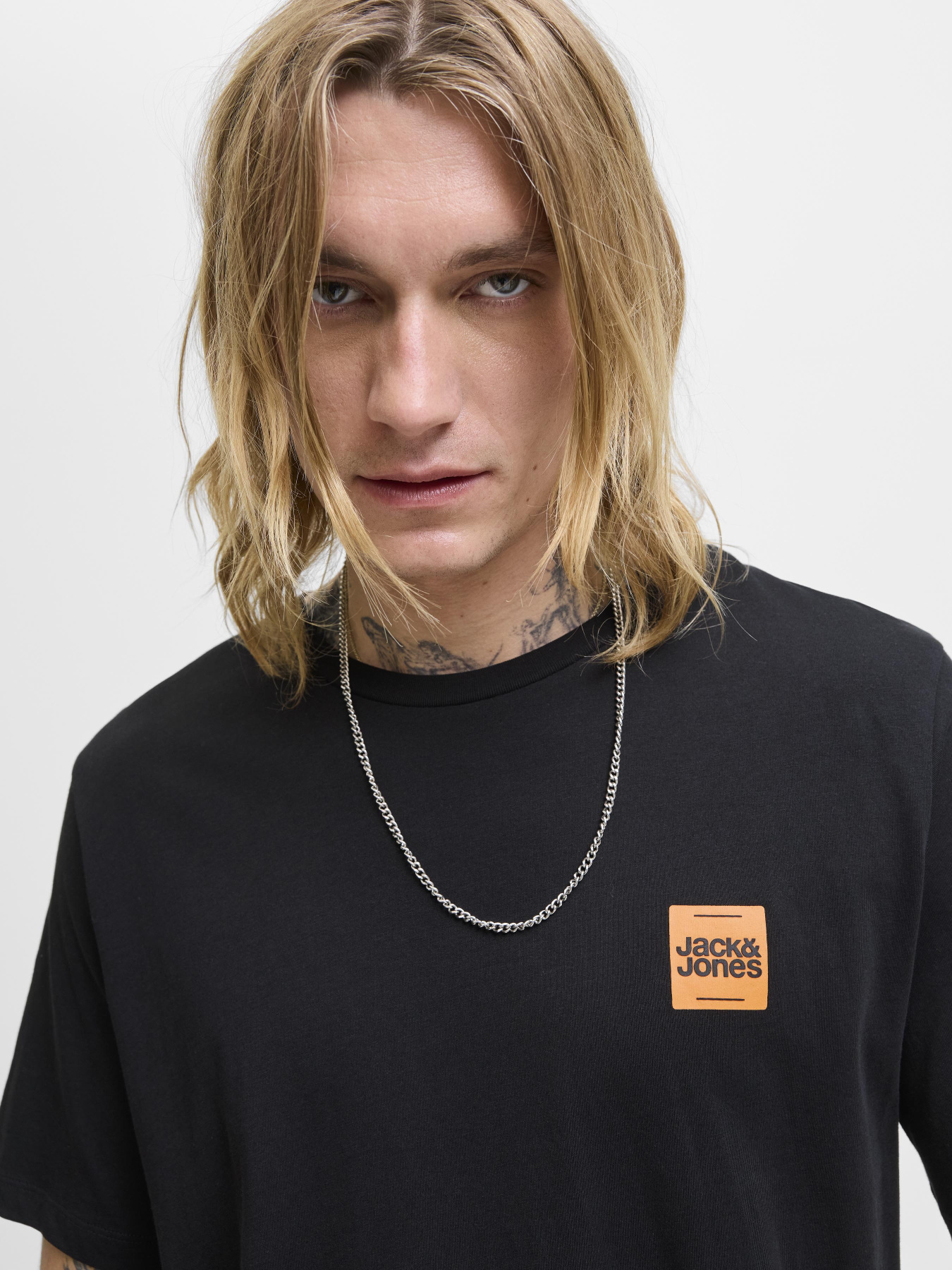 Футболка JACK & JONES модель 12279100_Black Футболка JACK & JONES модель 12279100_Black Фото