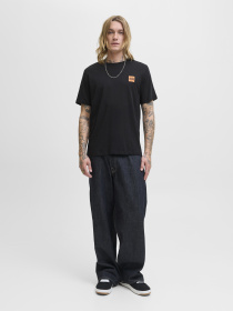 Футболка JACK & JONES модель 12279100_Black Футболка JACK & JONES модель 12279100_Black Фото