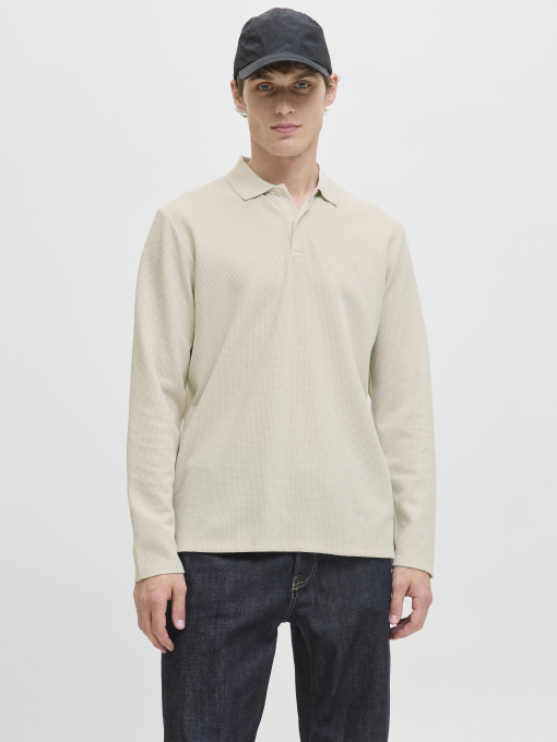 Футболки і поло JACK & JONES AUSTIN POLO модель 12279542_Moonbeam Classic Фото