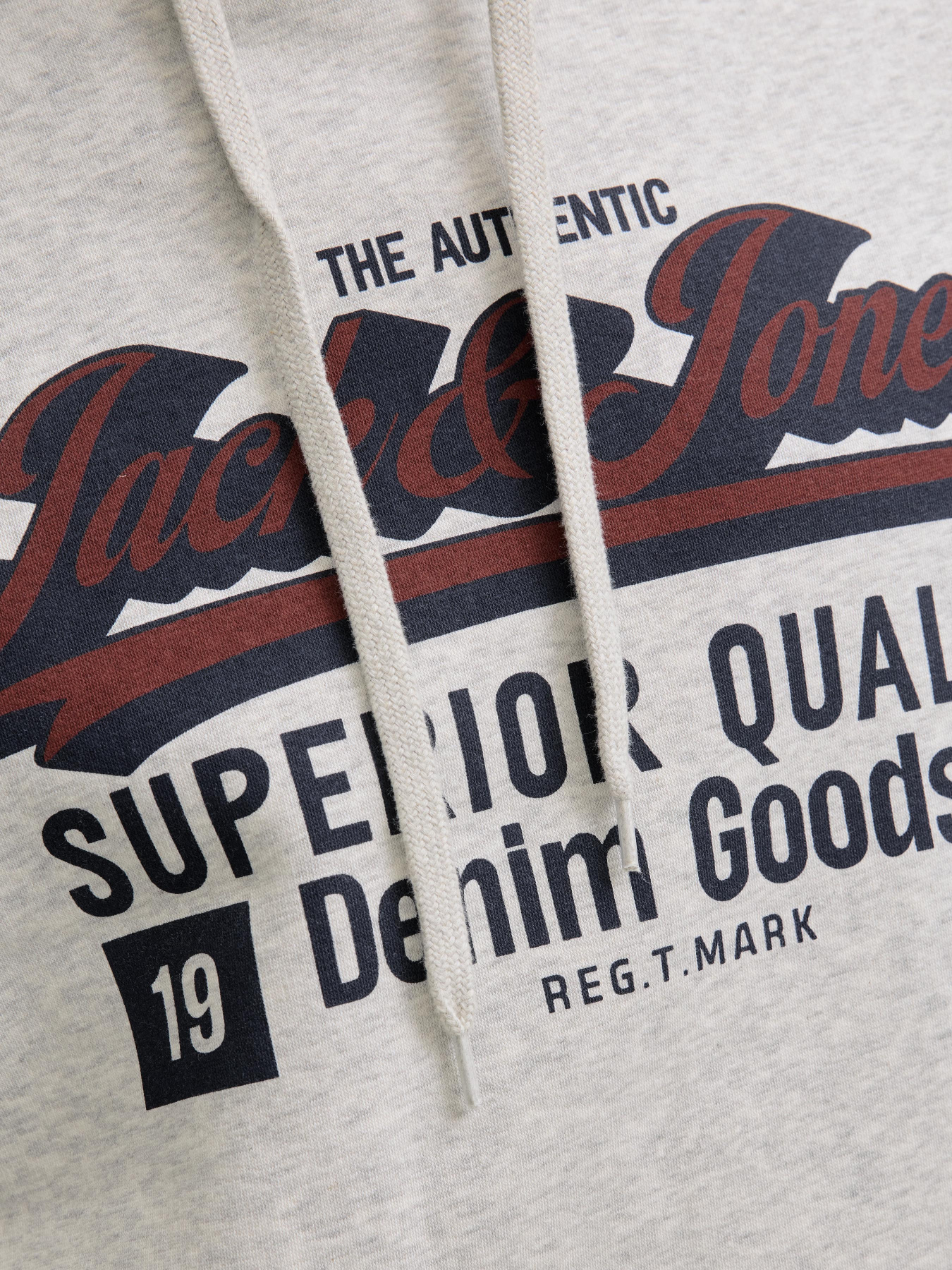 Худі JACK & JONES модель 12279649_White Melange Фото