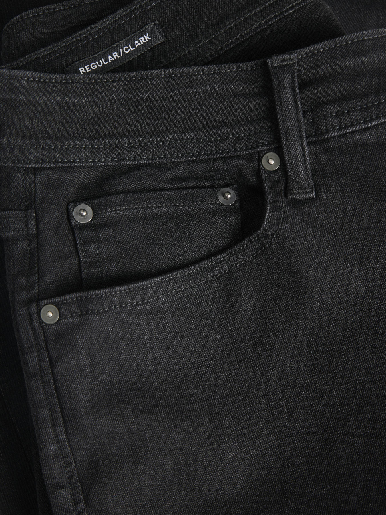 Зауженные джинсы JACK & JONES модель 12282670_Black Denim Фото