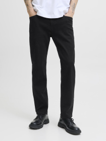 Зауженные джинсы JACK & JONES модель 12282670_Black Denim Фото