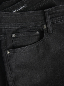 Зауженные джинсы JACK & JONES модель 12282670_Black Denim Фото