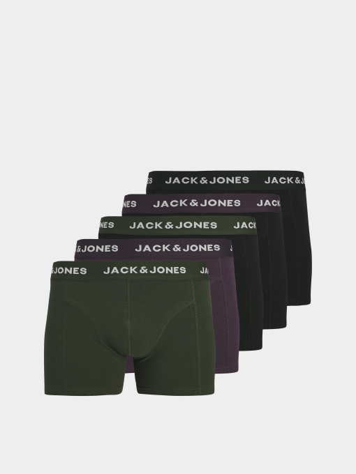 Набор трусов JACK & JONES модель 12285370_Plum Perfect Black - Duffl Фото