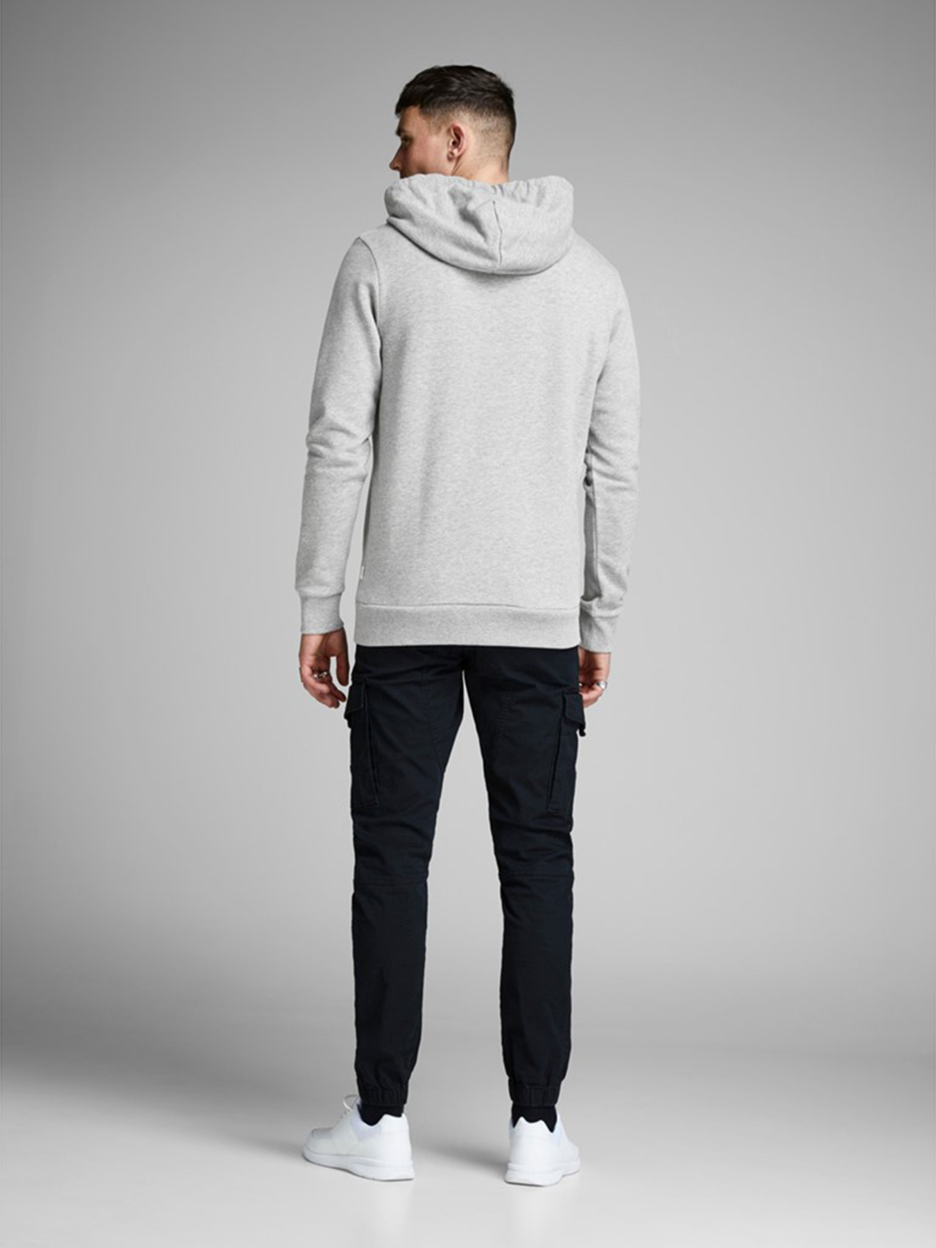 Худи JACK & JONES модель 12137054_Light Grey Melange Фото