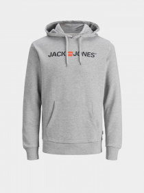 Худи JACK & JONES модель 12137054_Light Grey Melange Фото