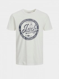 Футболка JACK & JONES модель 12210949_Cloud Dancer Фото