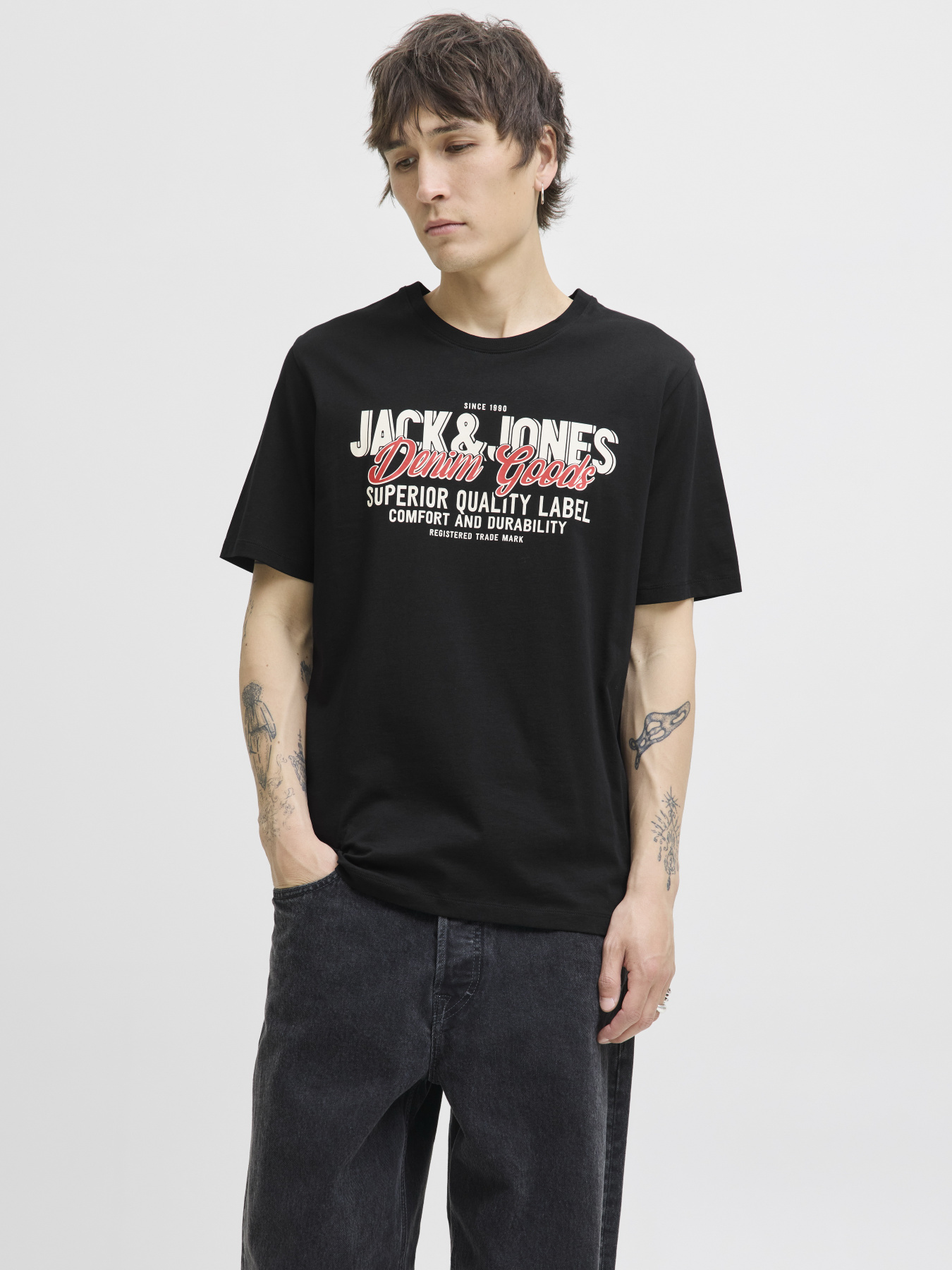 Футболка JACK & JONES модель 12279535_Black Фото
