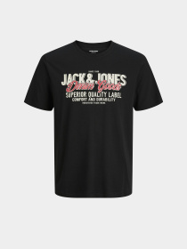 Футболка JACK & JONES модель 12279535_Black Футболка JACK & JONES модель 12279535_Black Фото