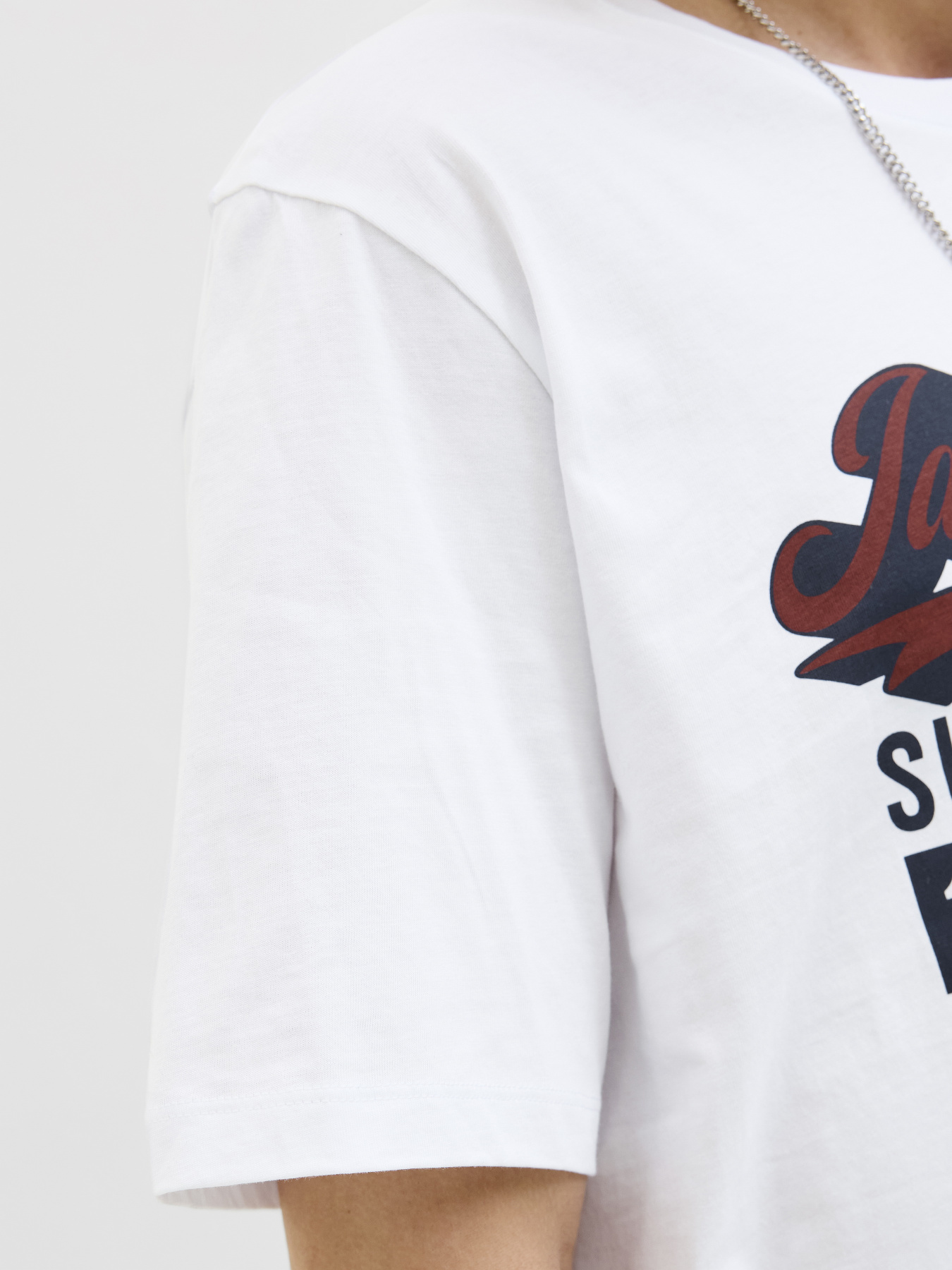 Футболка JACK & JONES модель 12279535_Cloud Dancer Фото