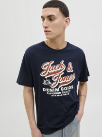 Футболки и поло JACK & JONES LOGO TEE модель 12279535_Sky Captain Фото