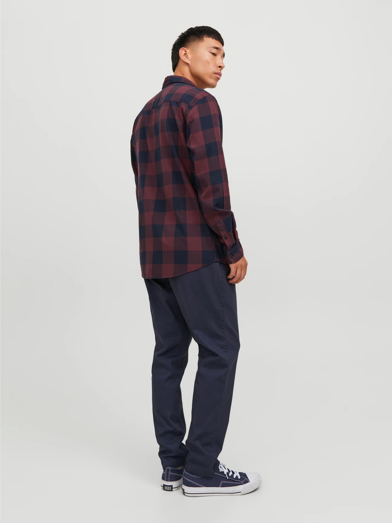 Сорочки JACK & JONES GINGHAM TWILL SHIRT модель 12181602_Port Royale SLIM FIT Сорочки JACK & JONES GINGHAM TWILL SHIRT модель 12181602_Port Royale SLIM FIT Фото
