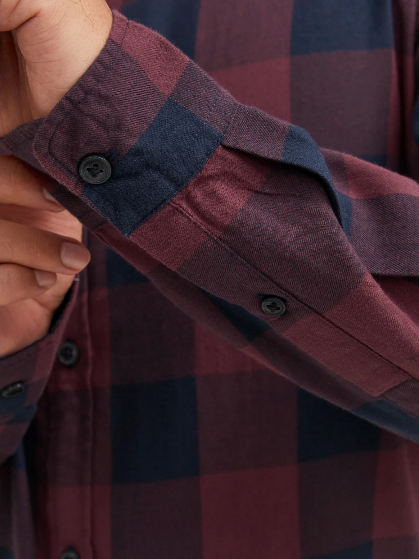 Сорочки JACK & JONES GINGHAM TWILL SHIRT модель 12181602_Port Royale SLIM FIT Сорочки JACK & JONES GINGHAM TWILL SHIRT модель 12181602_Port Royale SLIM FIT Фото