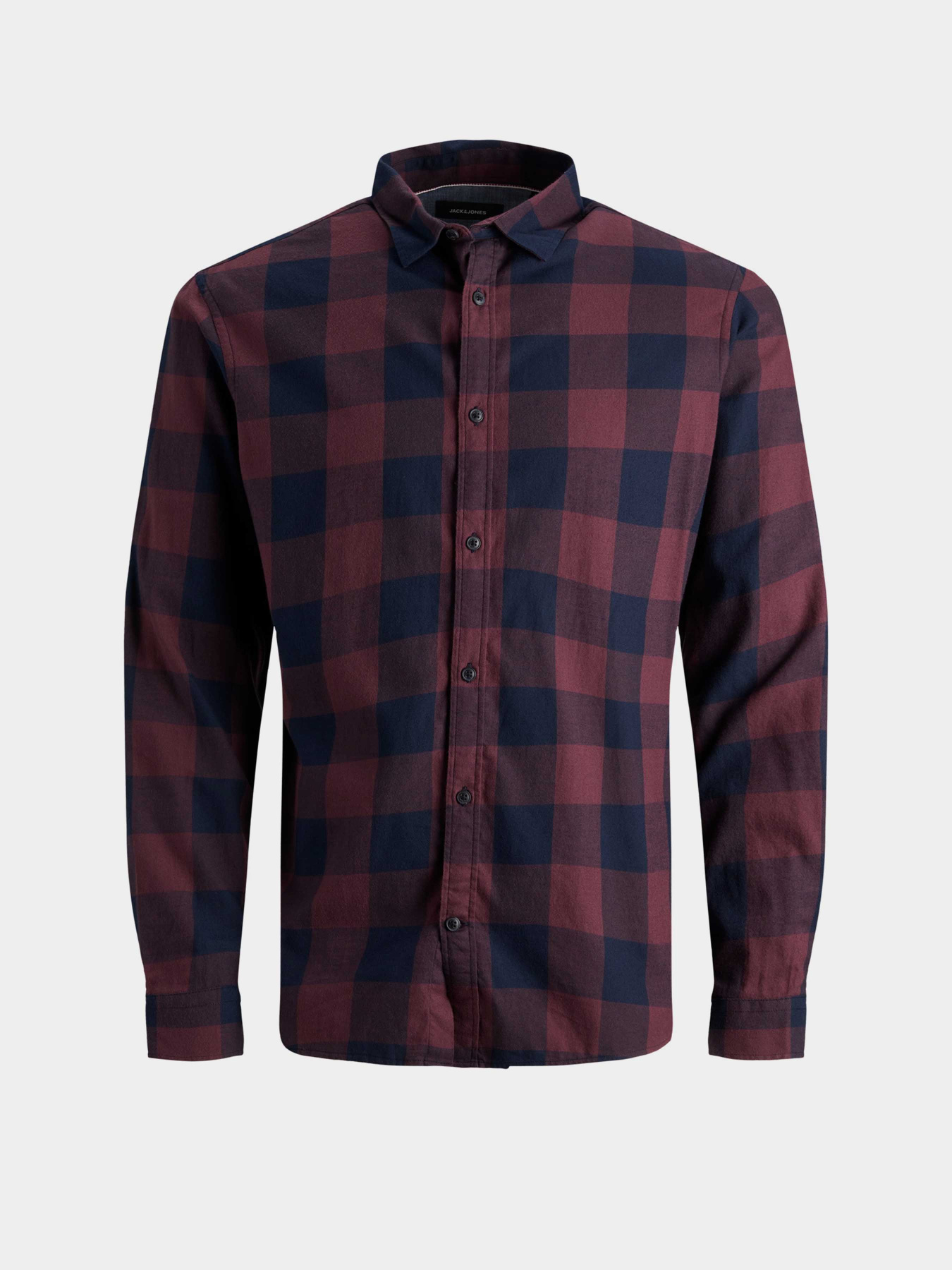 Рубашка в клетку JACK & JONES модель 12181602_Port Royale SLIM FIT Фото