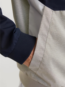 Бомбер JACK & JONES модель 12200208_Sky Captain WHITE/LIGHT GR Фото