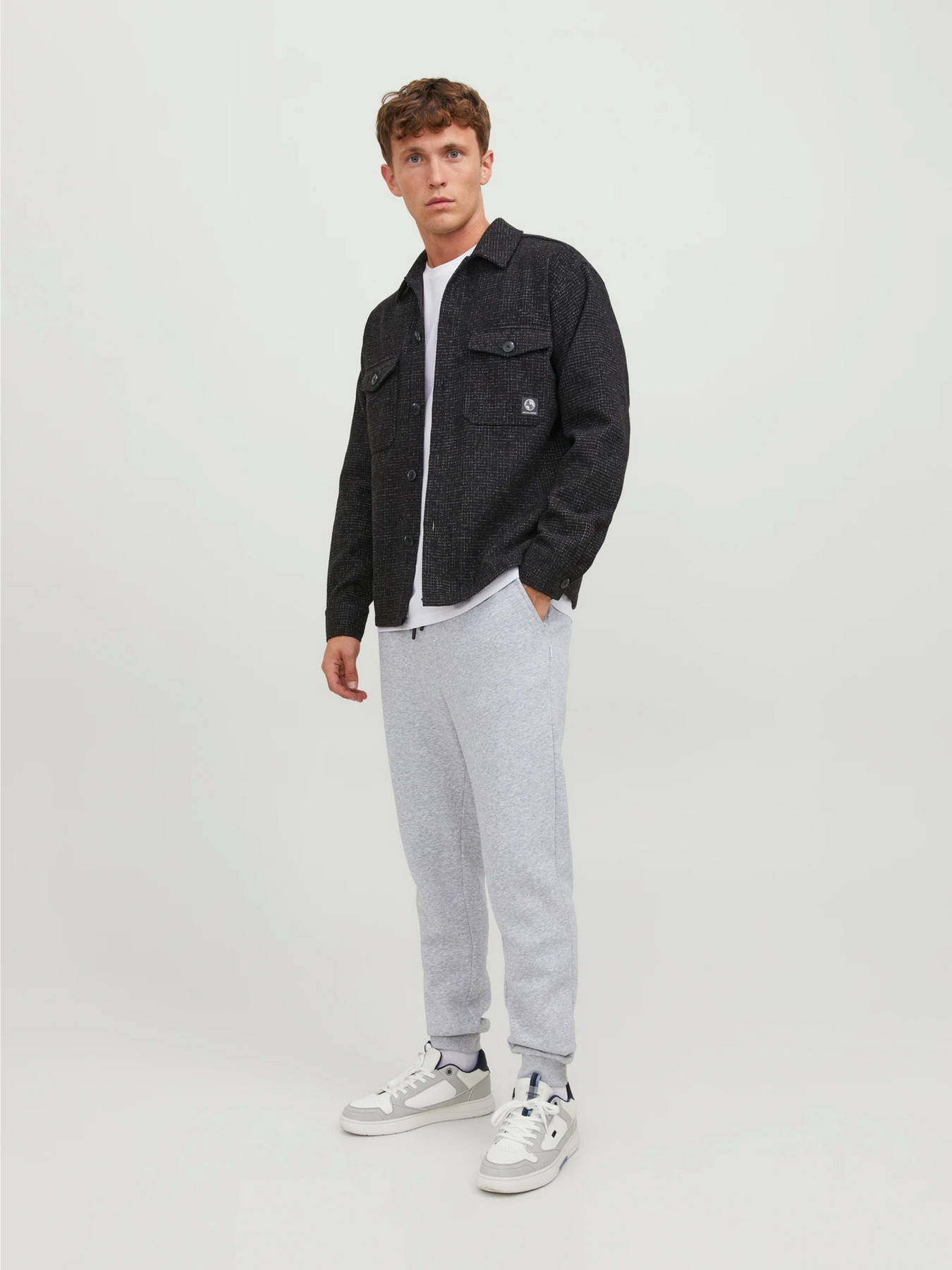 Джоггеры JACK & JONES модель 12249274_Light Grey Melange Фото