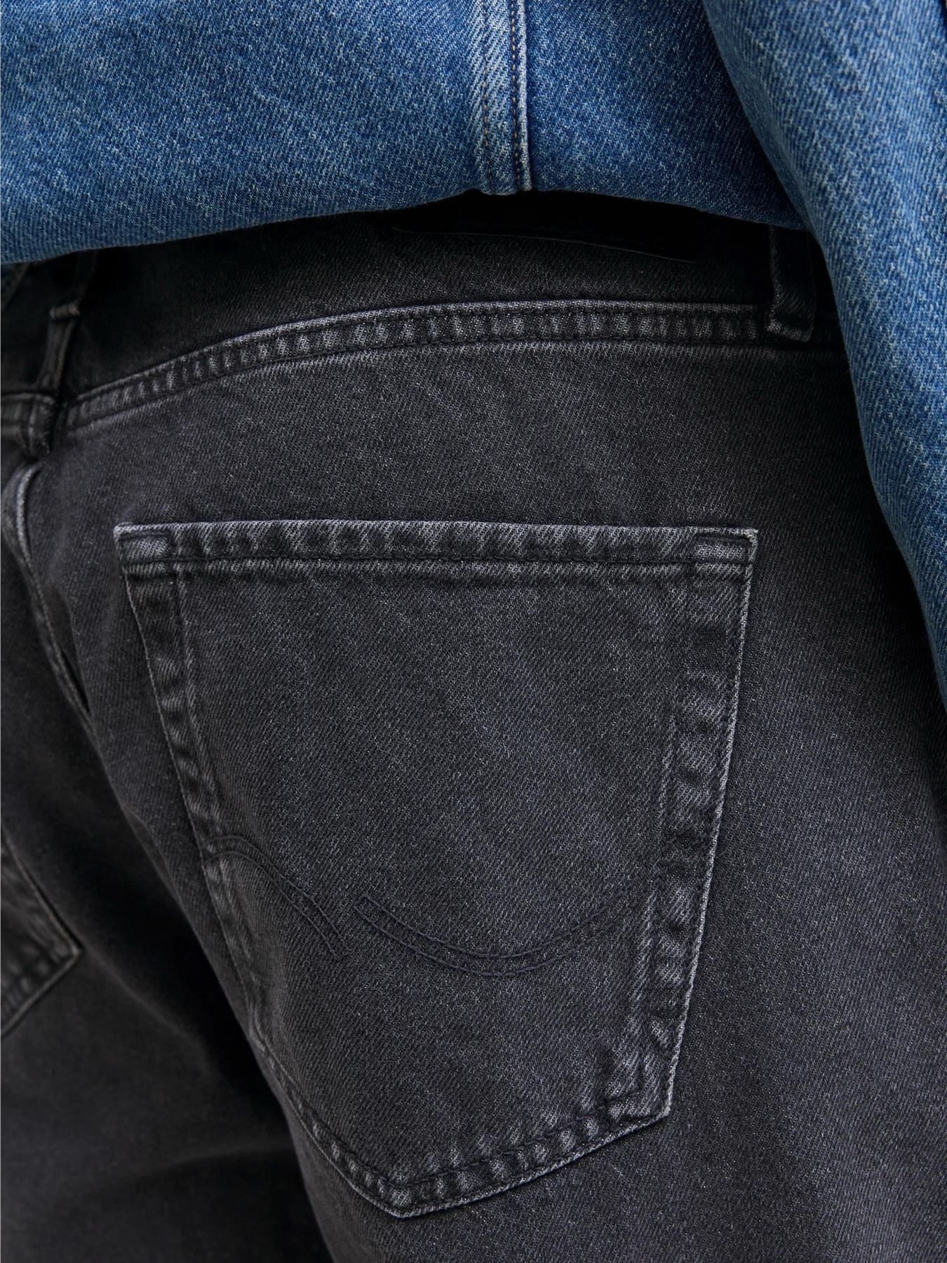 Широкі джинси JACK & JONES модель 12252762_Black Denim Фото