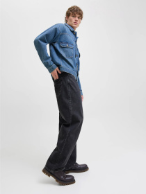 Широкі джинси JACK & JONES модель 12252762_Black Denim Фото