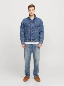 Прямые джинсы JACK & JONES модель 12269582_Blue Denim Фото
