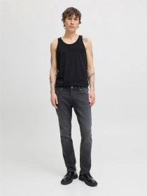 Зауженные джинсы JACK & JONES модель 12278115_Black Denim Фото