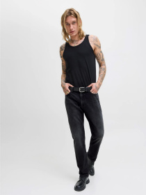 Прямые джинсы JACK & JONES модель 12278247_Black Denim Фото