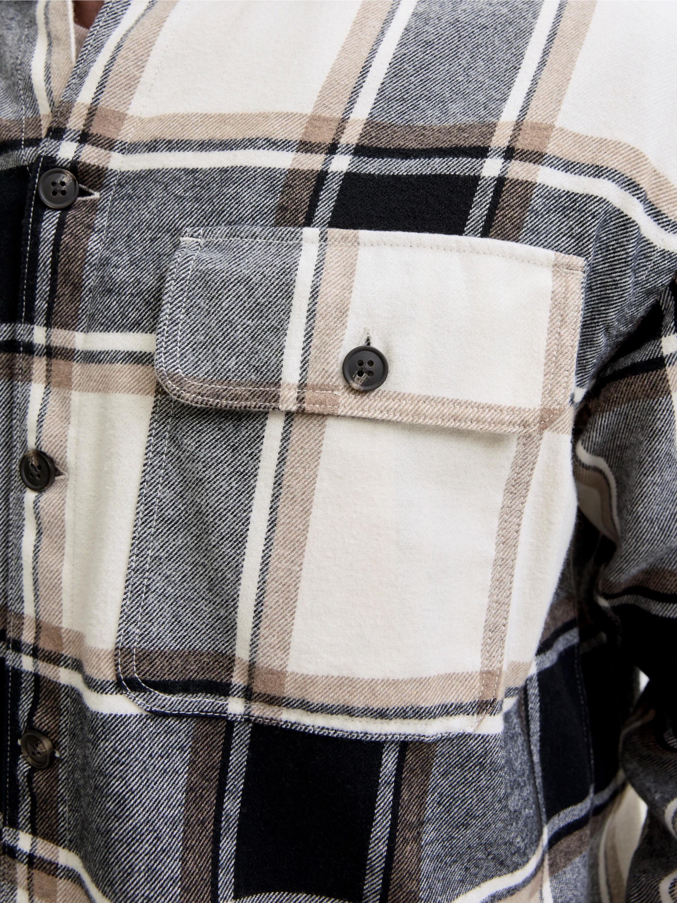 Рубашка в клетку JACK & JONES модель 12278969_Crockery Фото