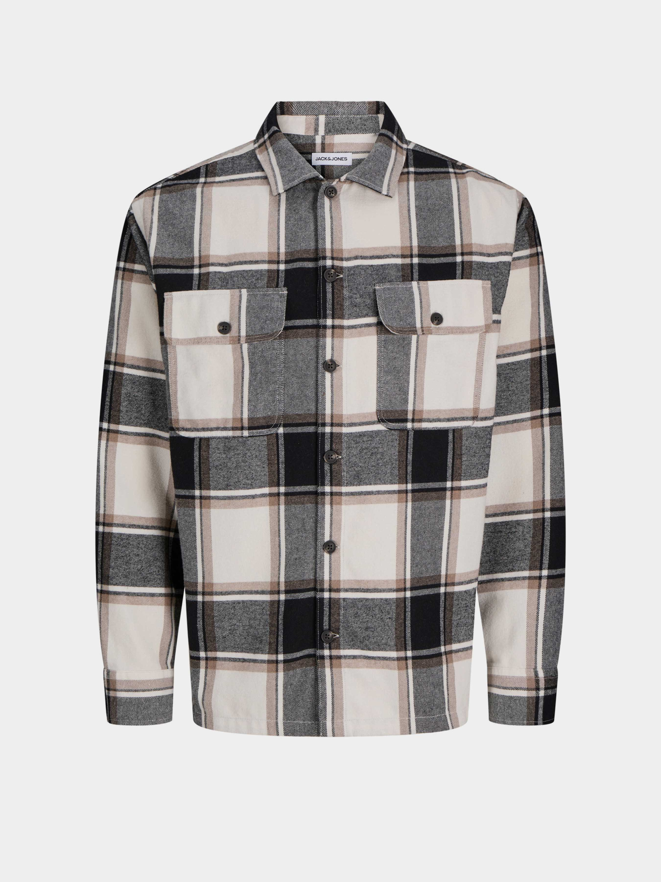 Рубашка в клетку JACK & JONES модель 12278969_Crockery Фото