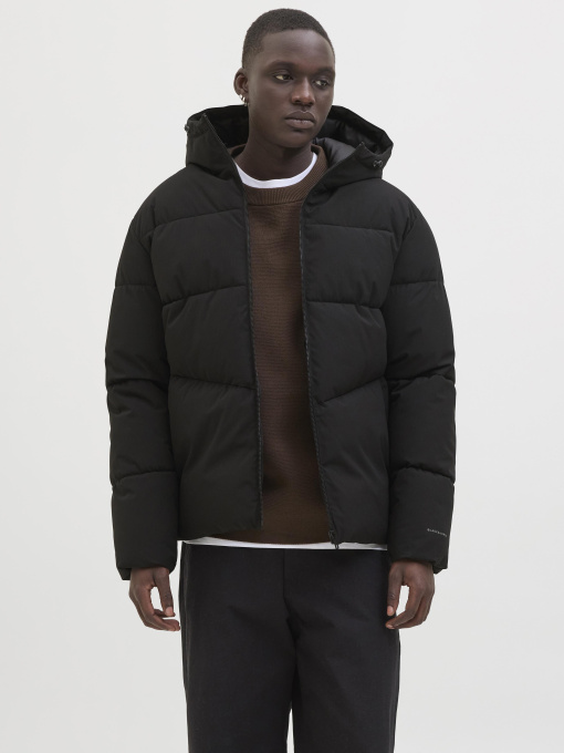 Куртки и дубленки JACK & JONES GLOBAL PUFFER JACKET модель 12283517_Black Фото