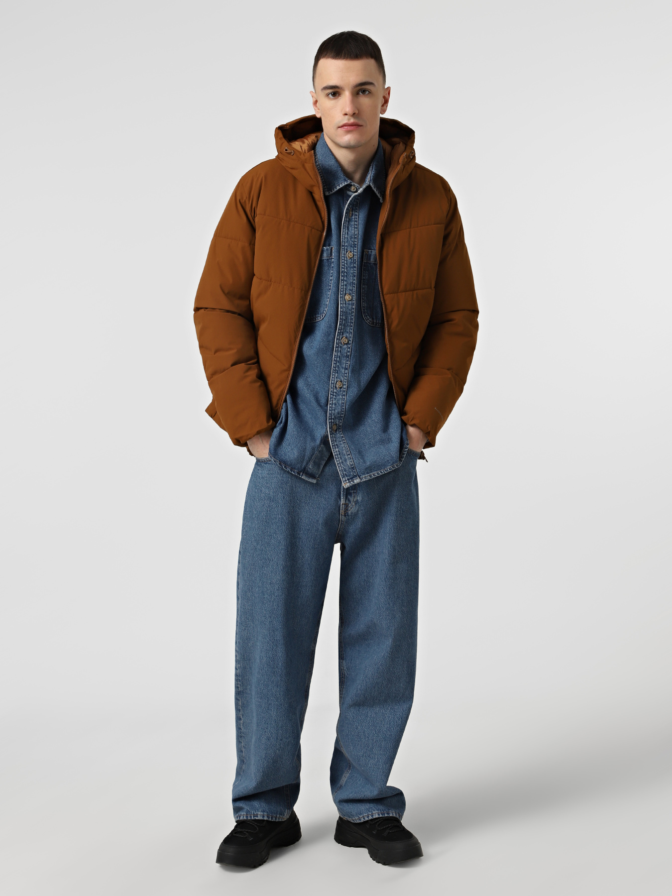 Куртки та дублянки JACK & JONES GLOBAL PUFFER JACKET модель 12283517_Monks Robe Фото