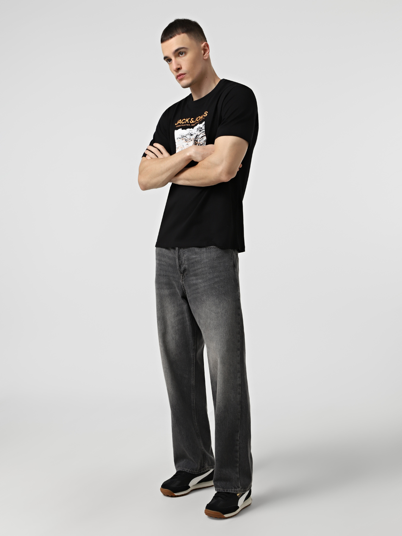 Футболка JACK & JONES модель 12284423_Black Фото