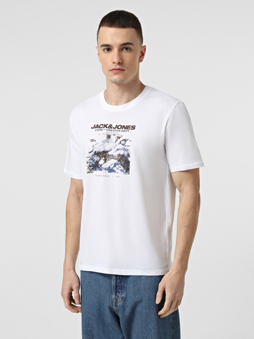 Футболка JACK & JONES Модель 12284423_Bright White Фото