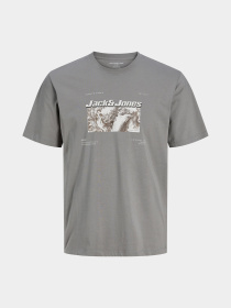 Футболка JACK & JONES модель 12284423_Gray Flannel Фото