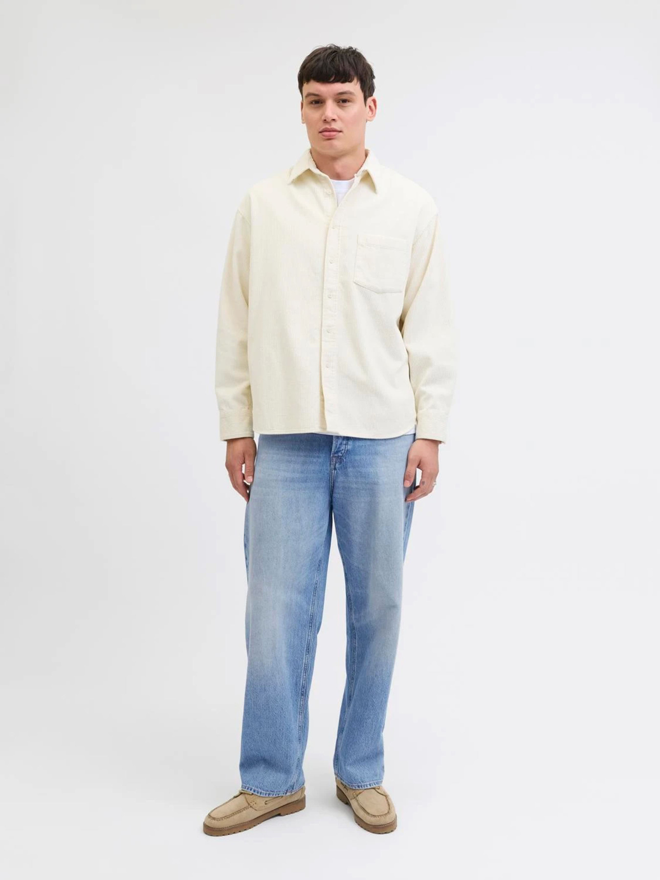 Широкие джинсы JACK & JONES модель 12287743_Blue Denim SDL JJ 2261 Фото