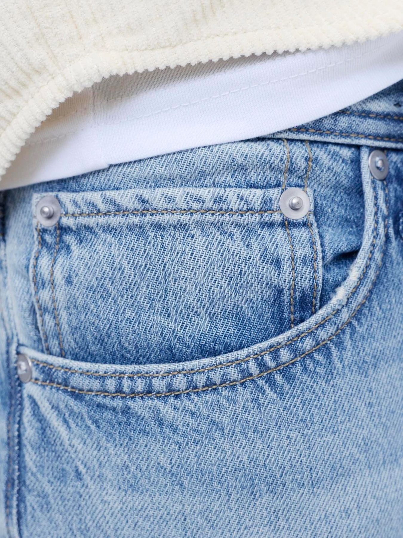 Широкие джинсы JACK & JONES модель 12287743_Blue Denim SDL JJ 2261 Фото