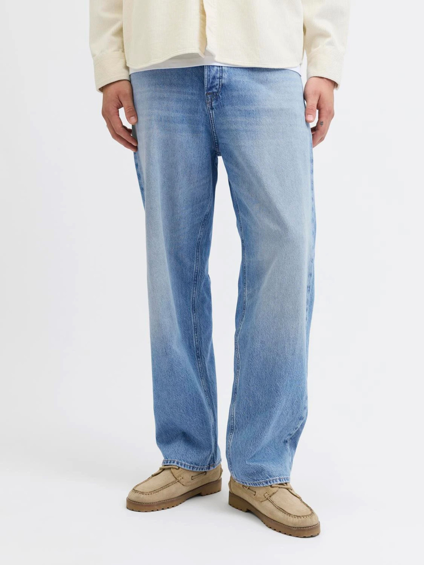 Широкие джинсы JACK & JONES модель 12287743_Blue Denim SDL JJ 2261 Фото