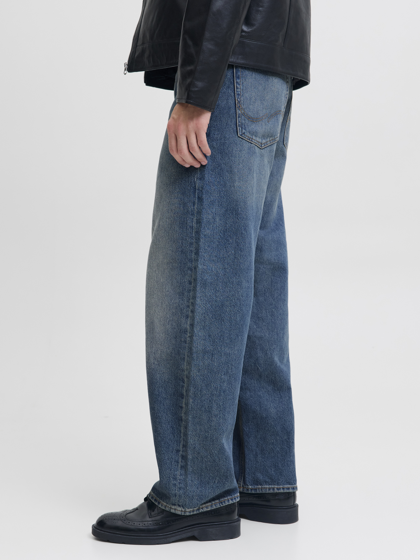 Широкие джинсы JACK & JONES модель 12287743_Blue Denim SDL JJ 2261 Фото