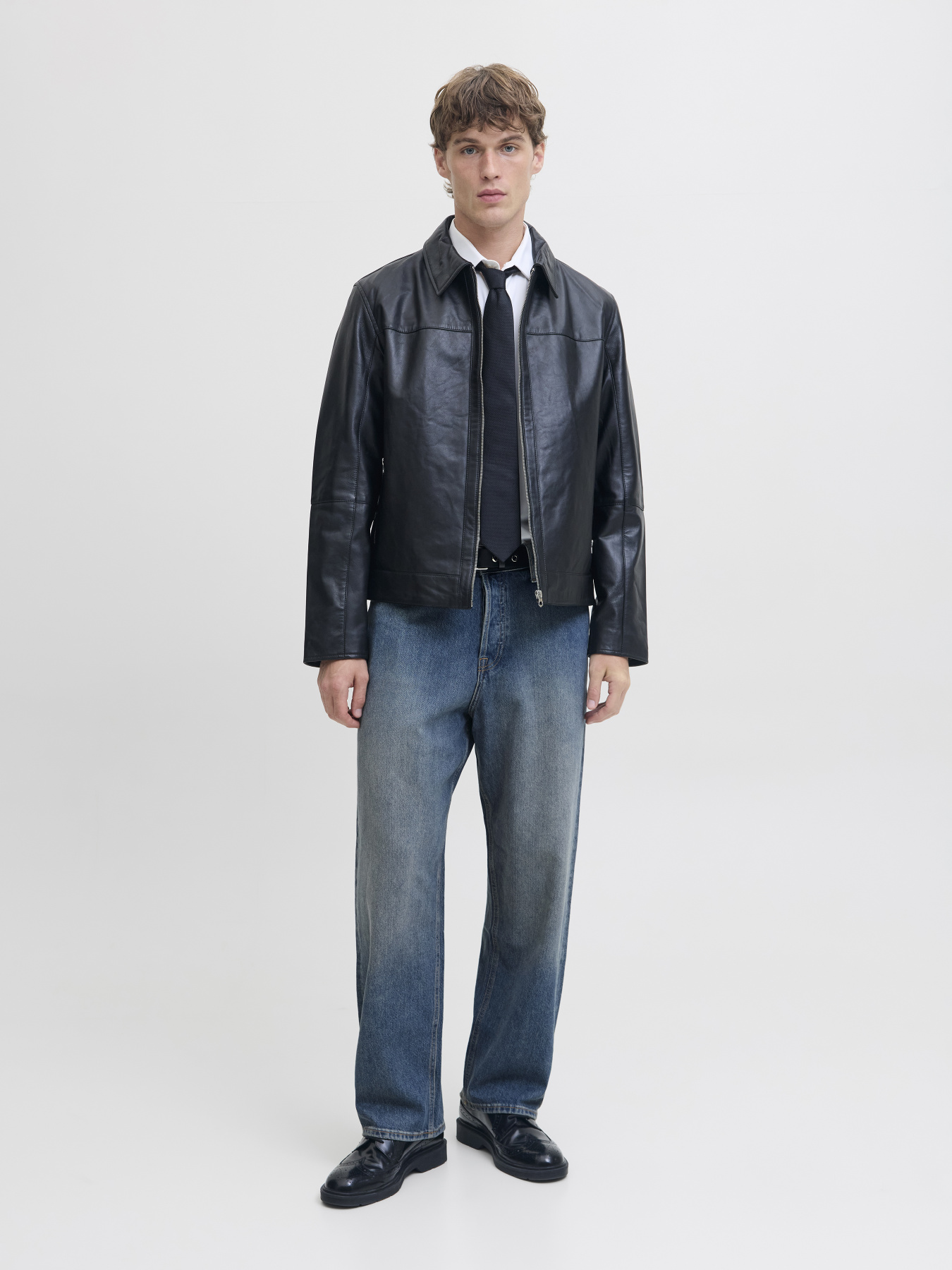 Широкие джинсы JACK & JONES модель 12287743_Blue Denim SDL JJ 2261 Фото