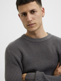 Джемпер JACK & JONES модель 12287594_Asphalt Фото