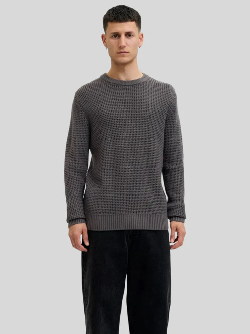 Джемпер JACK & JONES модель 12287594_Asphalt Фото