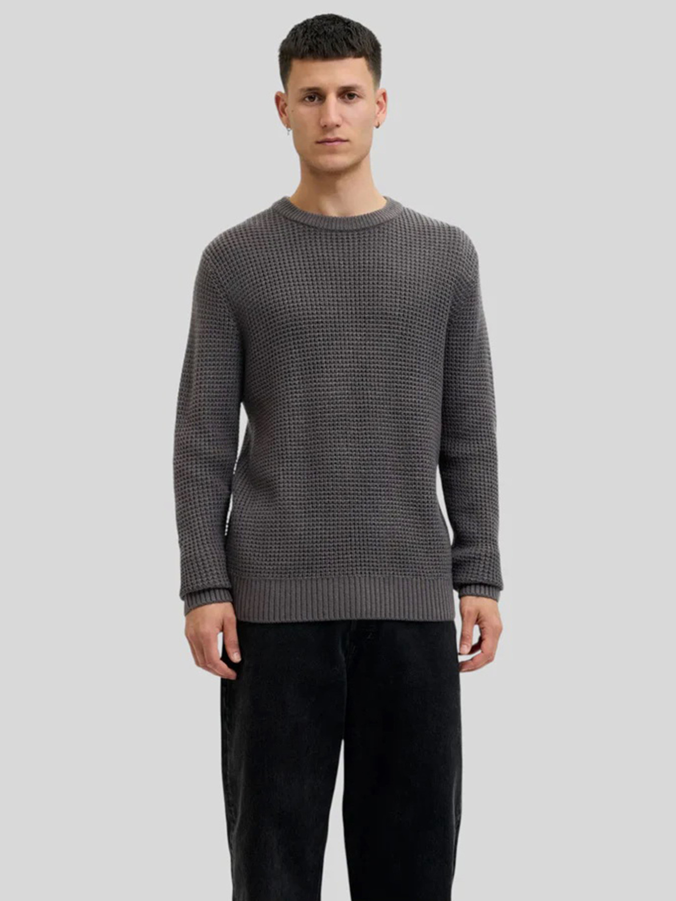 Джемпер JACK & JONES модель 12287594_Asphalt Фото