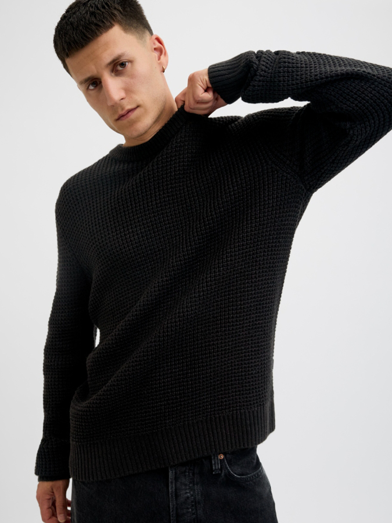 Джемпер JACK & JONES модель 12287594_Black Фото