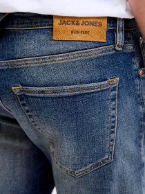 Прямые джинсы JACK & JONES модель 12287751_Blue Denim MID BLUE Фото