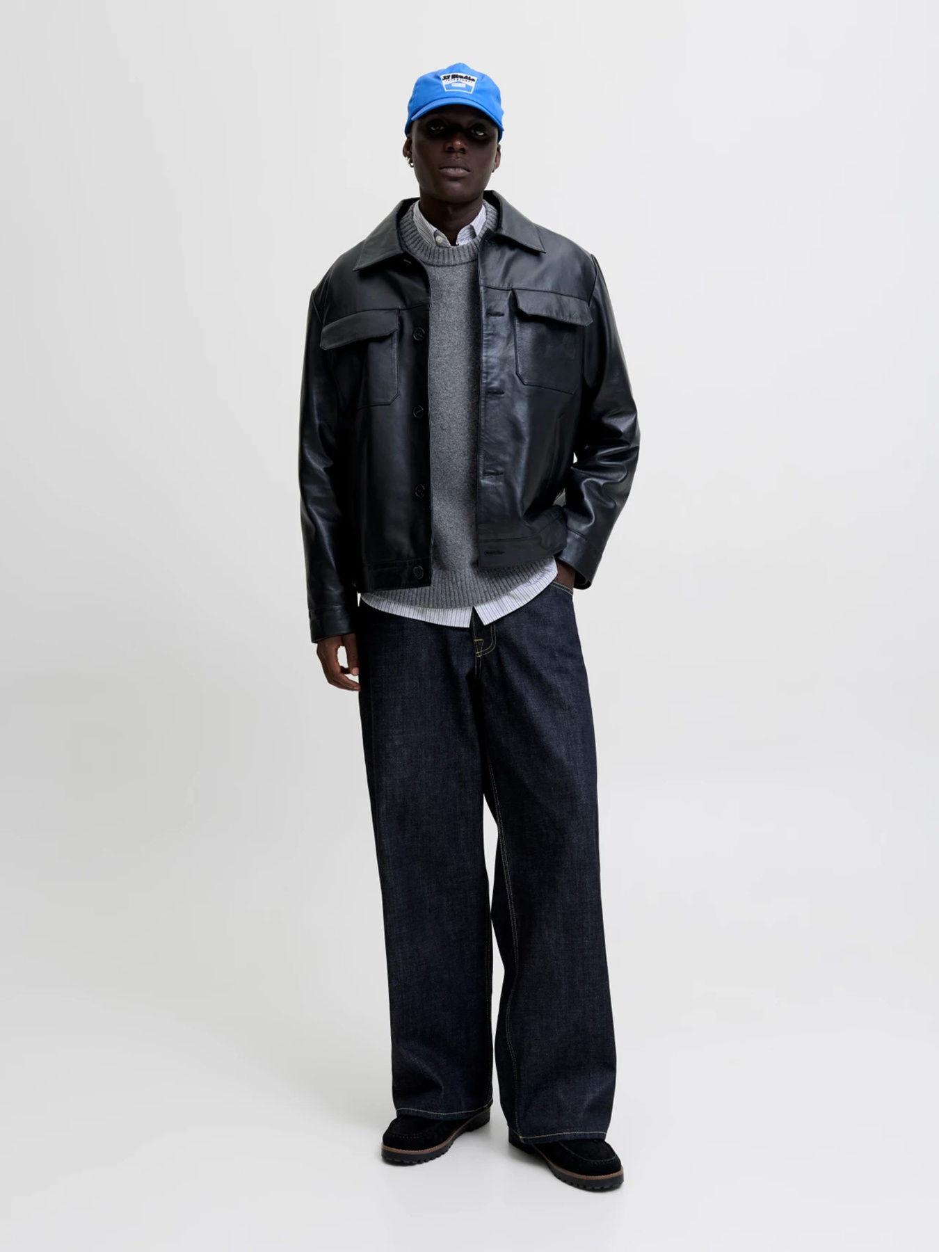 Джемпер JACK & JONES модель 12282728_Dark Grey Melange Фото