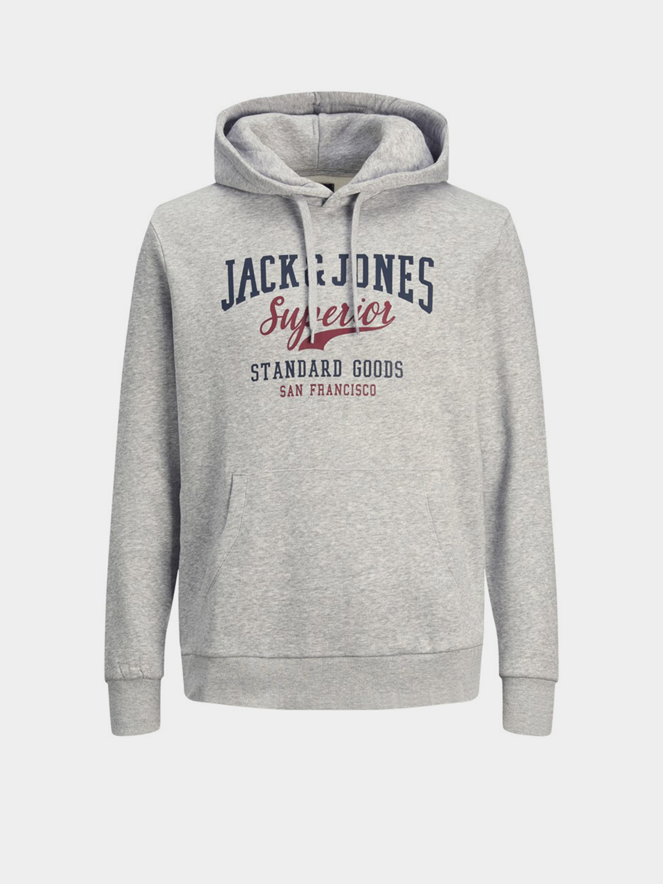 Худи JACK & JONES модель 12210824_Light Grey Melange Фото