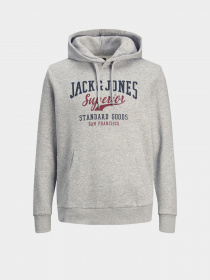 Худі JACK & JONES модель 12210824_Light Grey Melange Фото