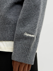 Джемпер JACK & JONES модель 12282749_Dark Grey Melange Фото