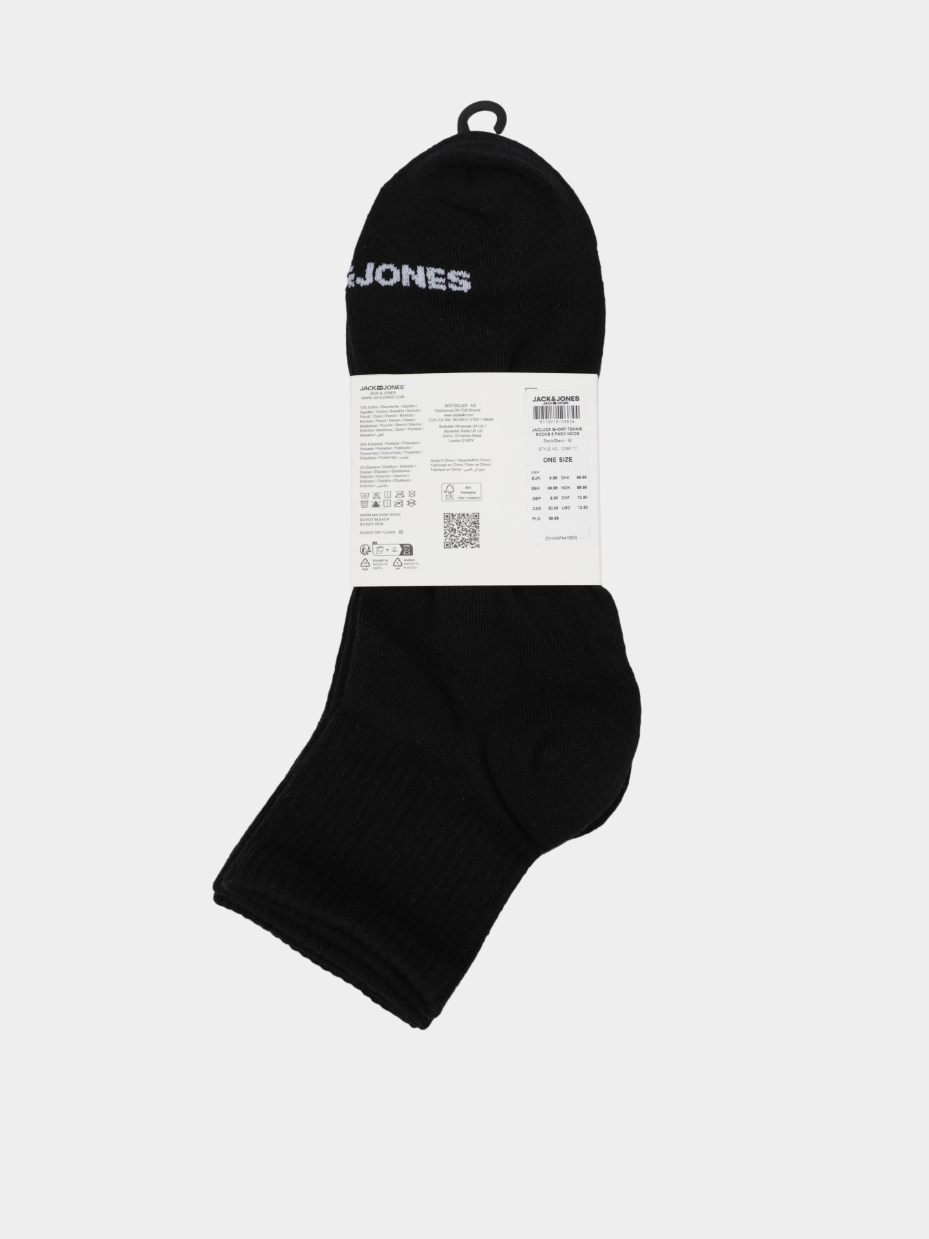 JACK & JONES модель 12280171_Black Black - Black JACK & JONES модель 12280171_Black Black - Black Фото